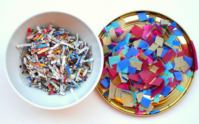 Image Cross cut and confetti cut paper shredder differences!