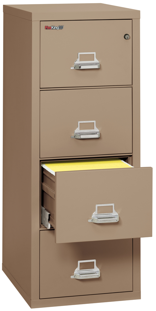 Fireproof Fireking 25 Vertical 4 Drawer Legal File Cabinet