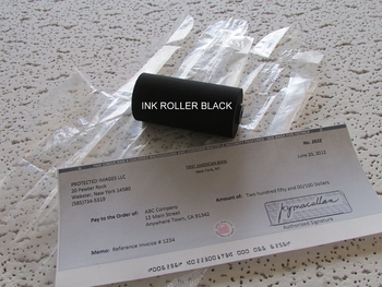 Black Ink Roller. Hedman ,Cummins, Formax, Moore, Pitney Bowes