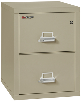 Fireproof Fireking 25 Vertical 2 Drawer Letter File Cabinet