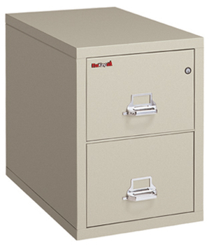 Image Fireking International 2 Drawer Legal File Cabinet with Chrome Handles