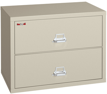 Fireking International 2 Drawer Lateral File Cabinet with Chrome Handles